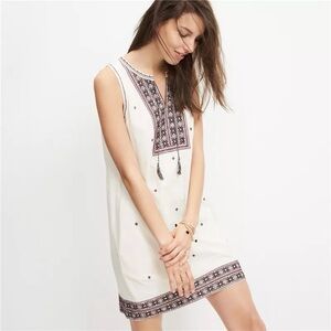 FREE with purchase Madewell sundress dress tassel embroidered